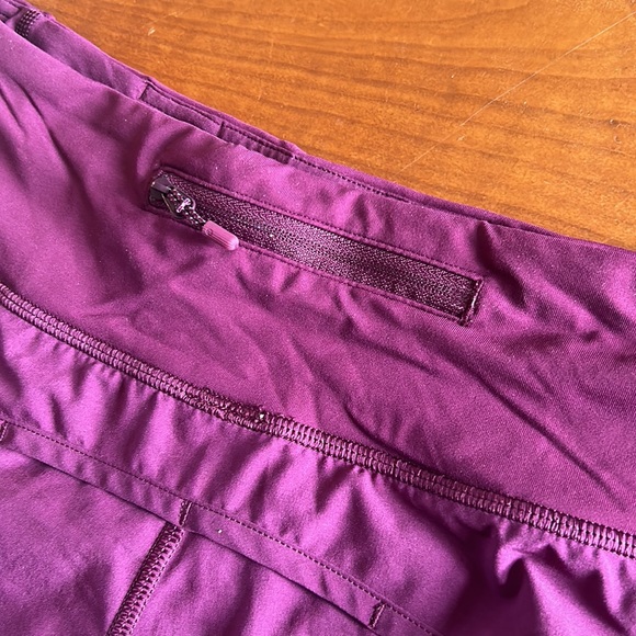 Lululemon Run Times Shorts size 6 Darkest Magenta - Picture 6 of 8